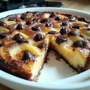 Clafoutis aux poires et au chocolat