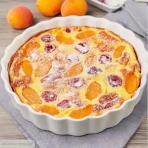 Clafoutis Minute aux Abricots et Framboises