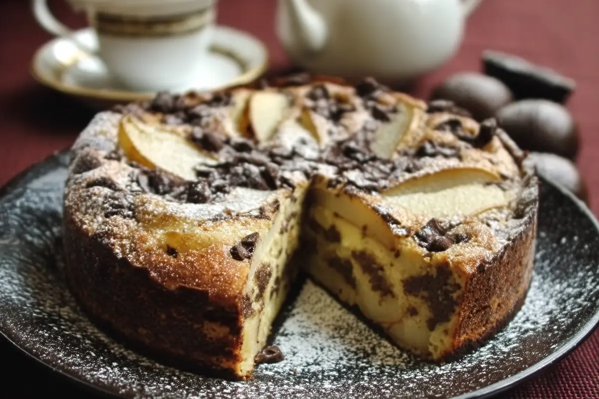 Clafoutis poire et chocolat : l’alliance parfaite entre douceur et intensité 2 clafoutis poire chocolat