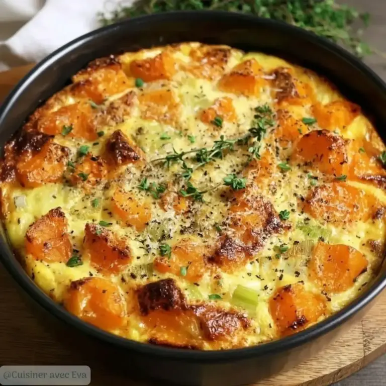 Clafoutis Salé de Patate Douce au Comté : Recette Gourmande et Réconfortante –