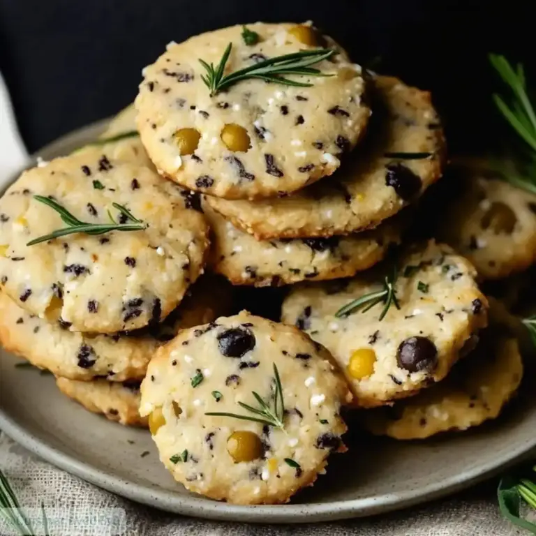 Cookies Salés au Parmesan et Olives Noires : succombez à cette recette irrésistible –