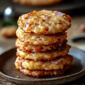 Cookies Salés au Jambon et Fromage