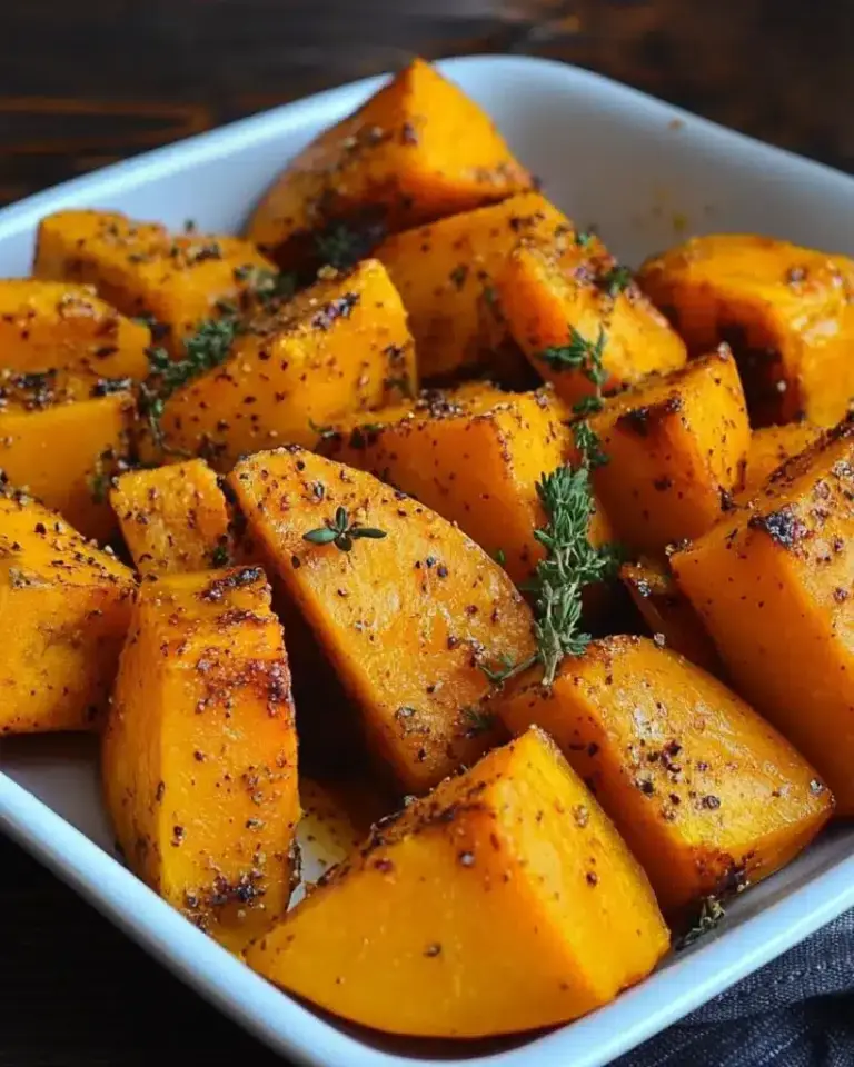 Courge butternut rôtie au four