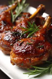 Cuisses de canard laquées à l’érable