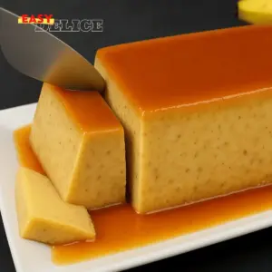Dessert Crémeux au Lait et Banane Caramélisée