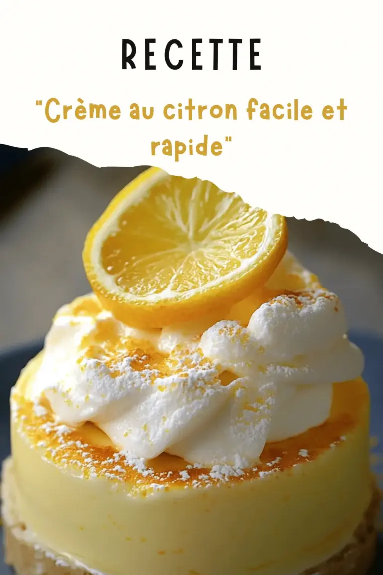Crème au citron facile et rapide