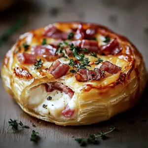 Feuilleté Gourmand au Camembert et Lardons