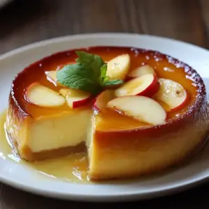 Flan aux pommes et yaourt