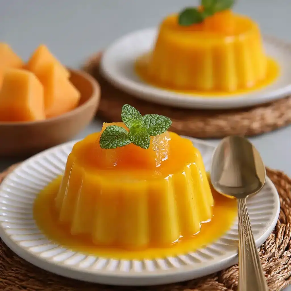 Flan de Melon Rafraîchissant 2 flan de melon rafraîchissant