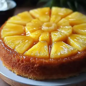 Gâteau Renversé à l’Ananas Moelleux et Caramélisé