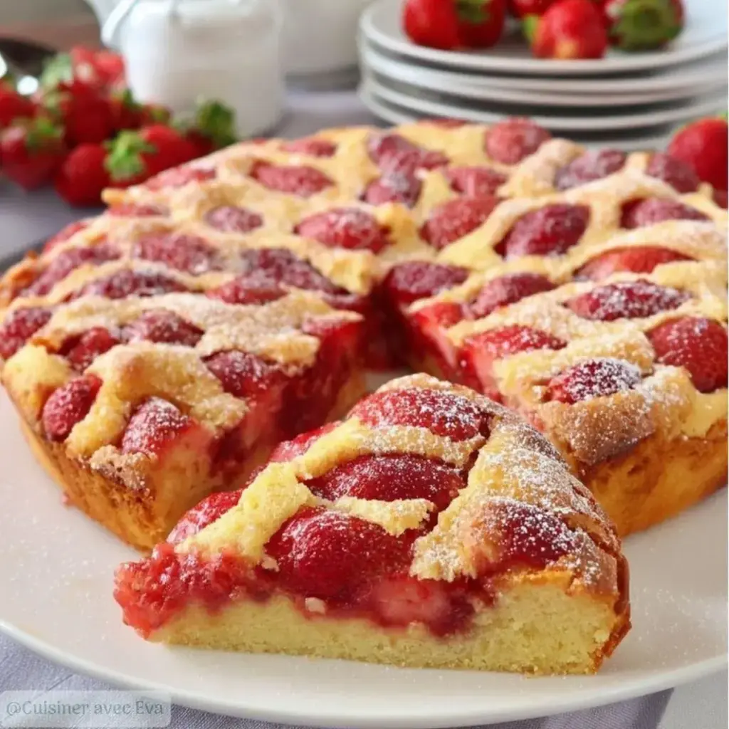 Gâteau aux fraises facile: un dessert moelleux et gourmande –