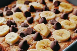 Gâteau Moelleux au Yaourt, Banane et Chocolat