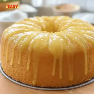 Gâteau au Citron Moelleux au Sirop Citronné