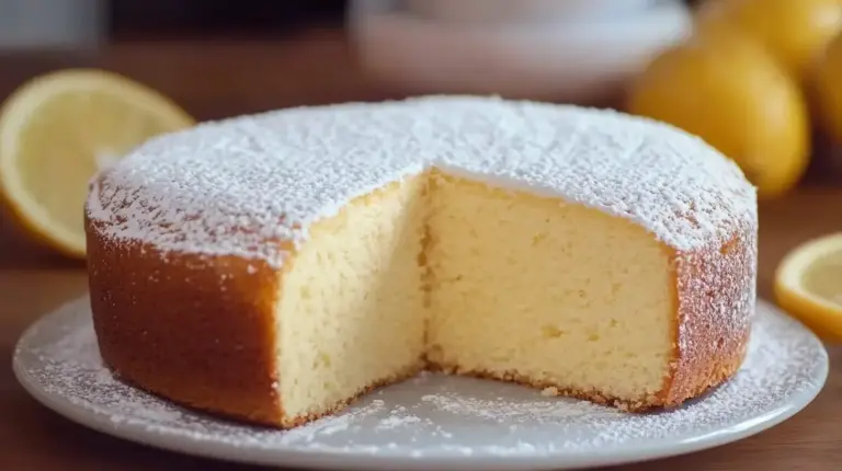 Gâteau coton au yaourt et au citron