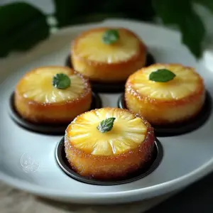 Petits Gâteaux Renversés Ananas et Mascarpone