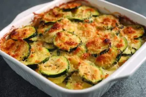 Gratin de courgette à la crème et au Comté