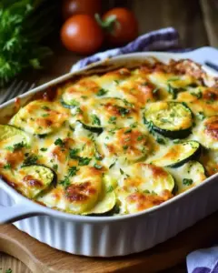 Gratin de courgettes crémeux