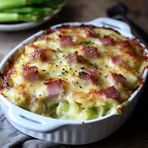 Gratin de Poireaux au Jambon et à la Béchamel