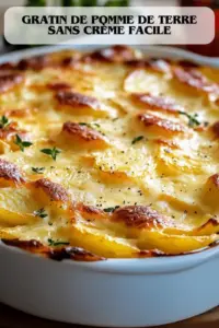 Gratin de Pommes de Terre Crémeux au Fromage