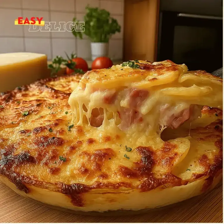 Gratin de Pommes de Terre au Fromage et Jambon