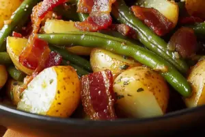 Haricots Verts, Pommes de Terre et Bacon