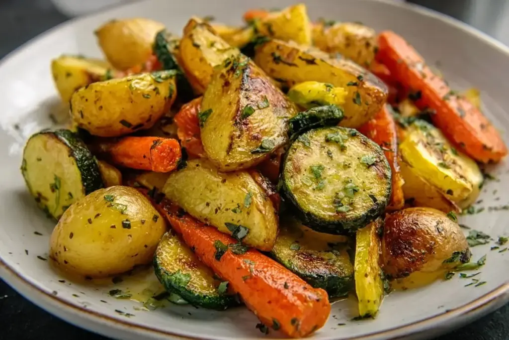 Légumes Rôtis à l’Ail et aux Herbes