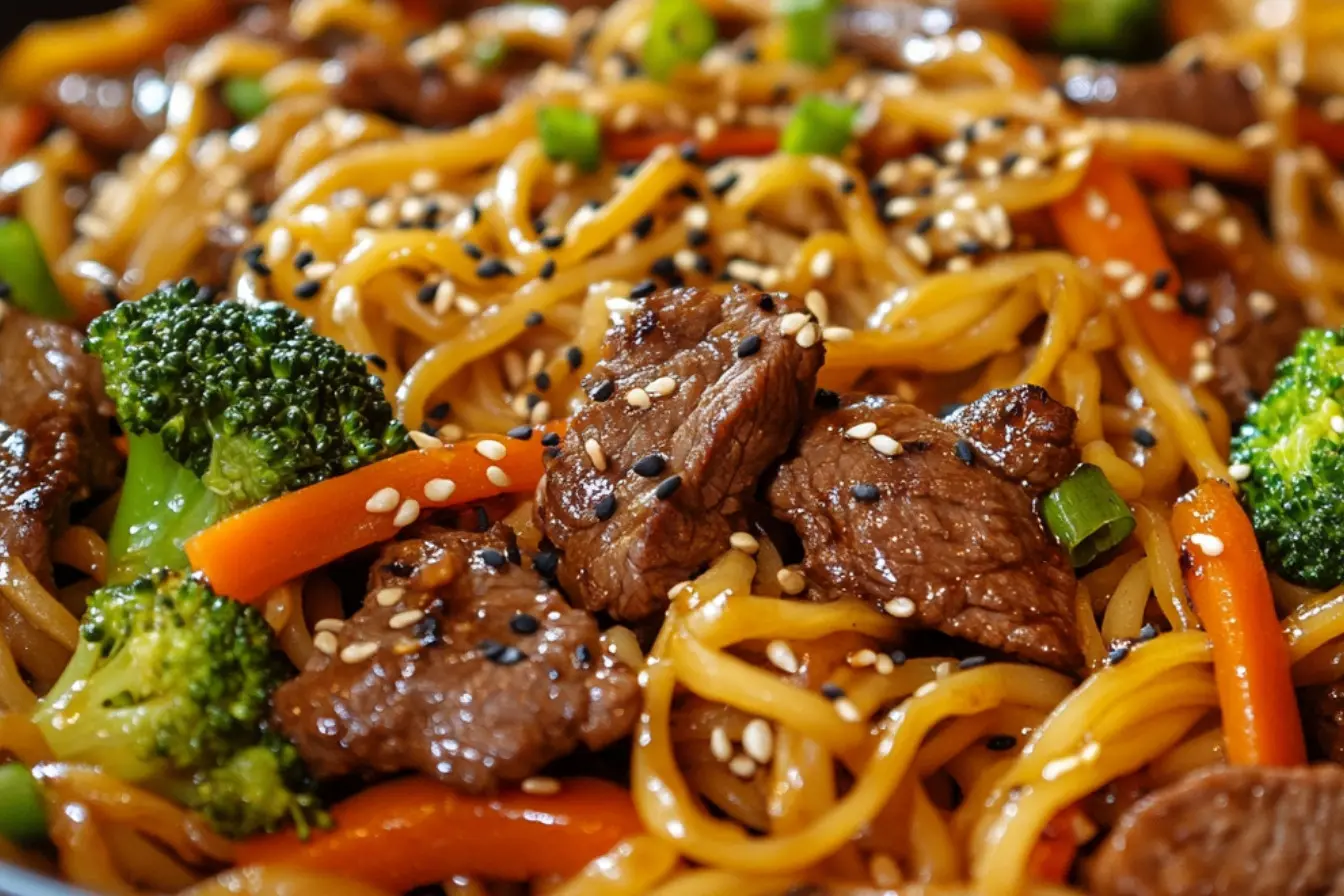 Lo Mein au Bœuf 2 lo mein au bœuf