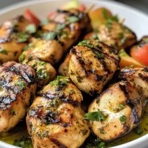 Marinade Facile pour Brochettes de Poulet au Barbecue