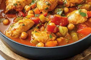 Mijoté de Poulet et Légumes à la Marocaine