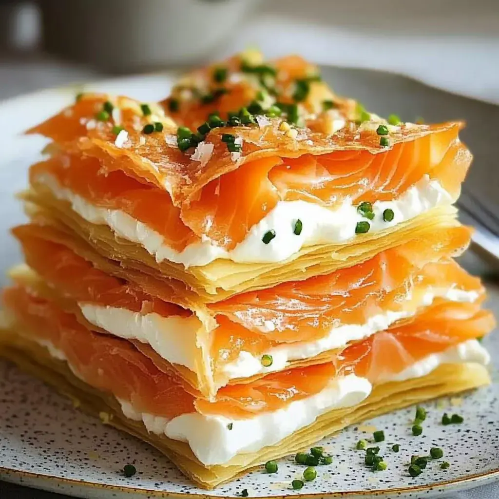 Millefeuille de Saumon Fumé et Mascarpone
