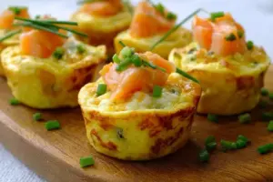 Mini-cakes poireaux saumon