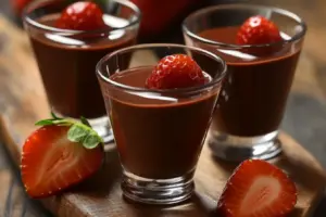 Mini Fondues au Chocolat en Verrines