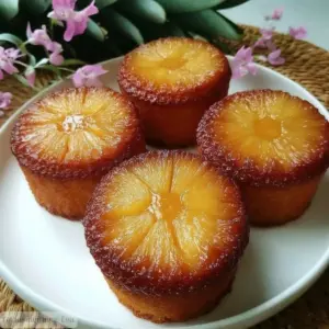 Mini Gâteaux Renversés à l’Ananas et au Mascarpone
