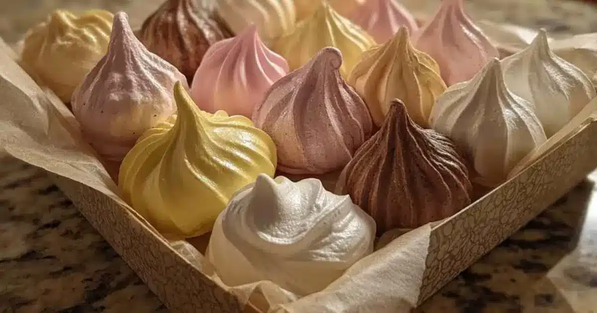 Mini-Meringues Parfumées : Coffrets Cadeaux Gourmands Faciles 2 mini meringues parfumées