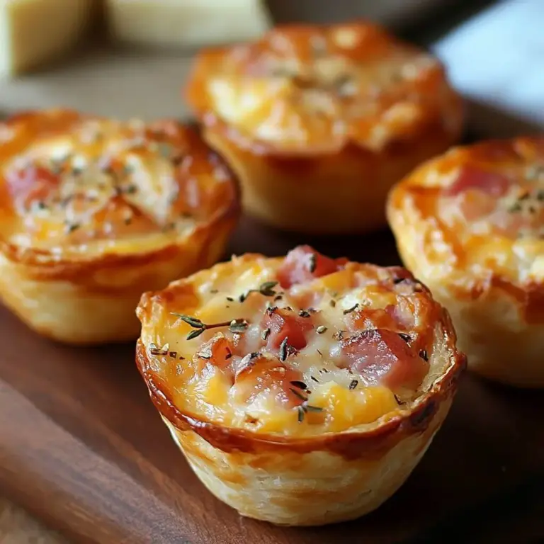 Mini-tourtes jambon et fromage