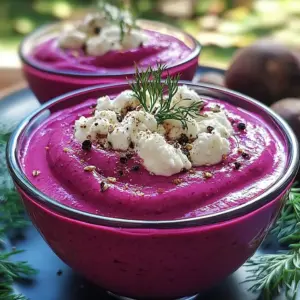 Mousse de Betteraves au Chèvre Frais