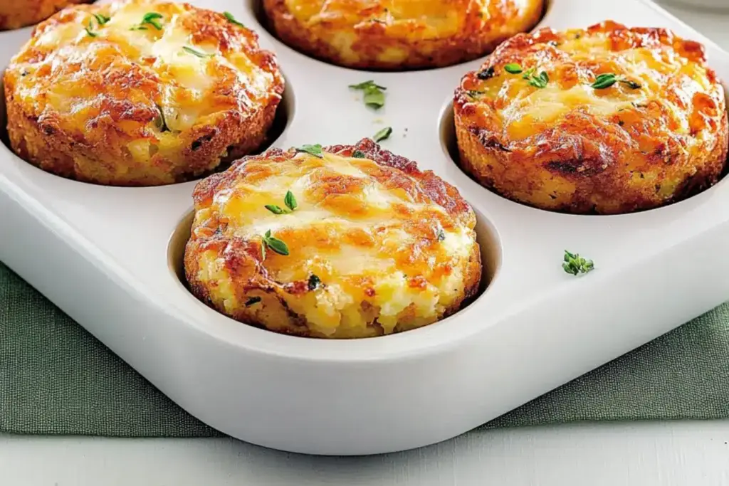 Muffins de chou-fleur au fromage