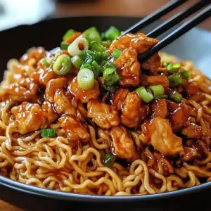 Nouilles Sautées au Poulet Caramélisé
