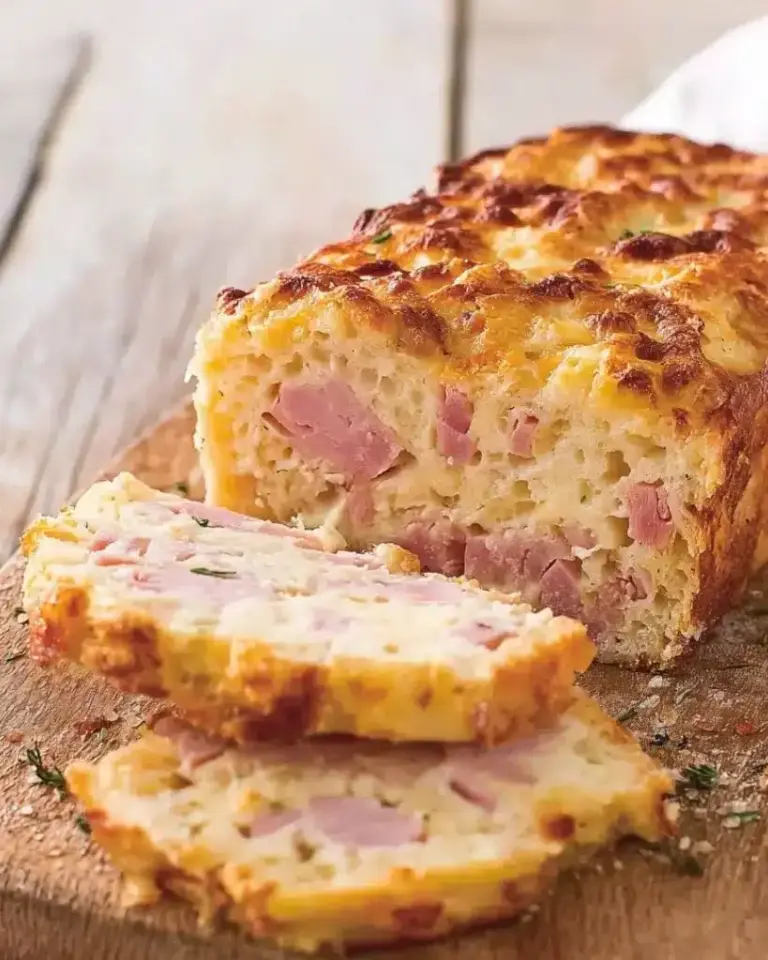 Pain de jambon à la moutarde et gruyère