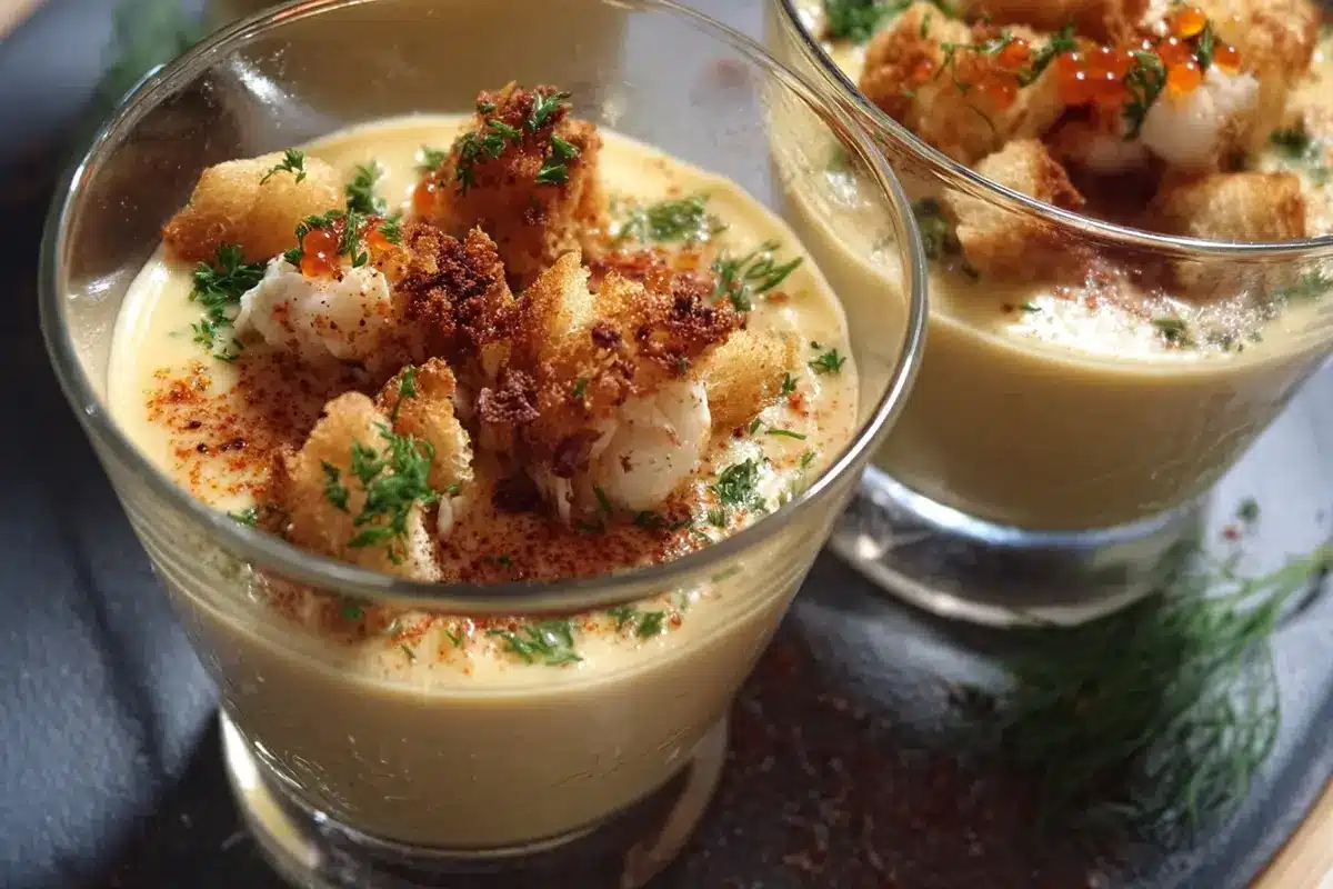 pannacottasaleehomardcrevettes