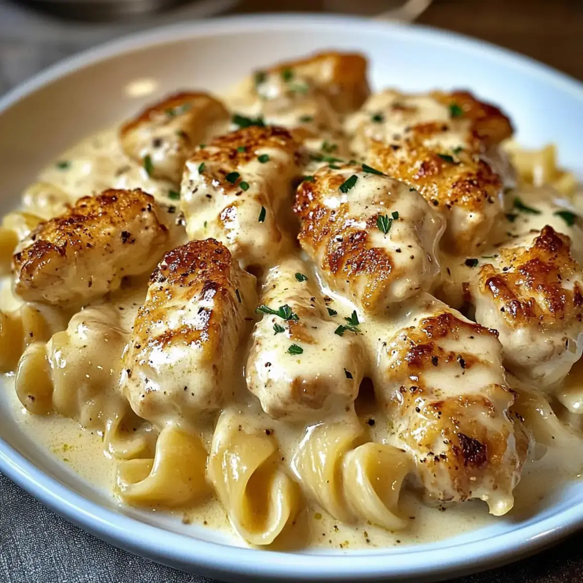 Les Pâtes Crémeuses au Poulet : Un Plat Réconfortant et Savoureux - 2 pâtes crémeuses au poulet