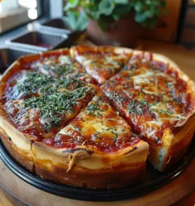 Pizza à Pâte Épaisse Maison