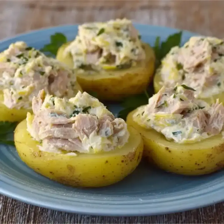 Pommes de terre farcies froides au thon