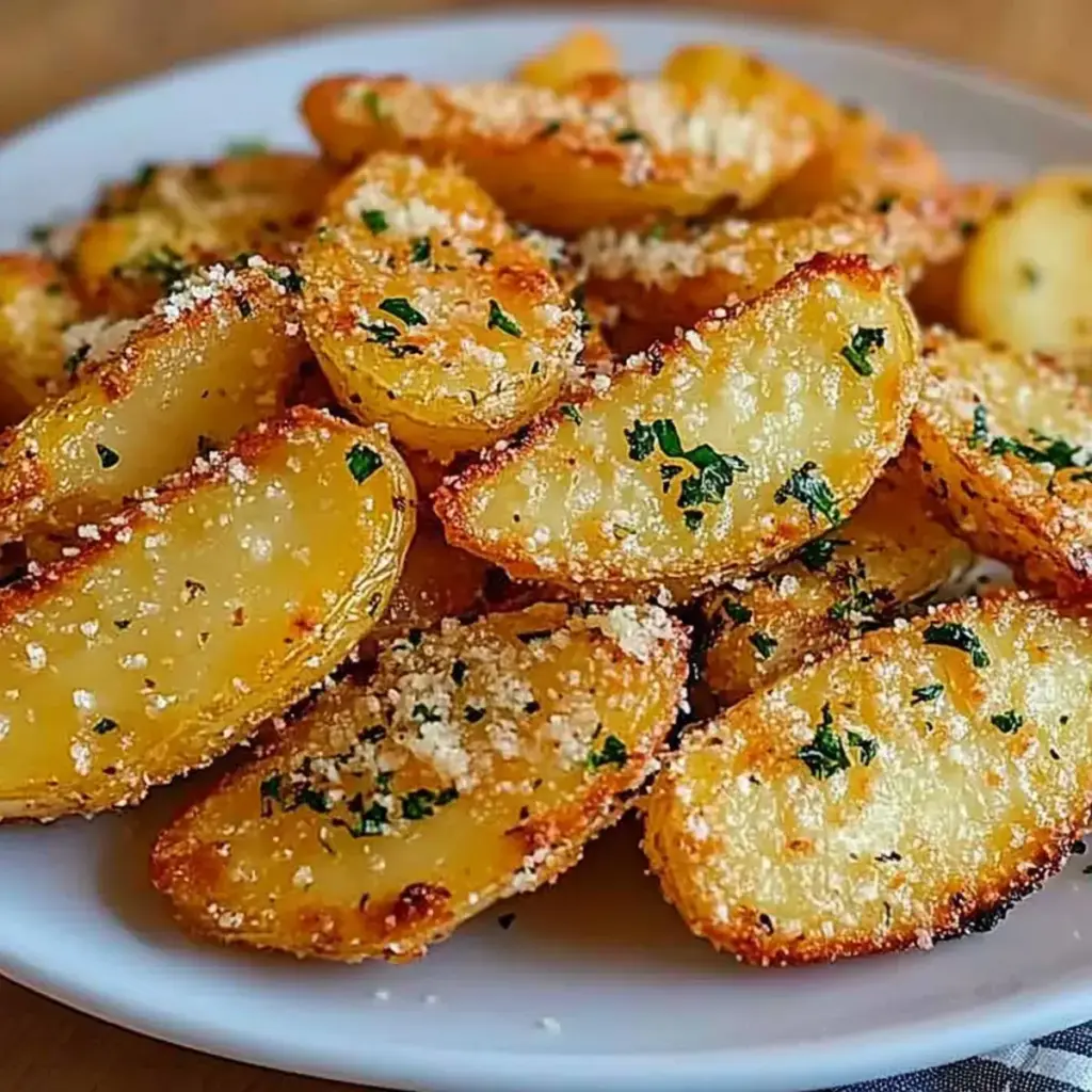 Les Meilleures Pommes de Terre Rôties à l’Ail et au Parmesan