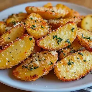 Pommes de terre rôties à l’ail et au parmesan