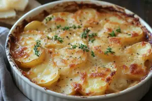 Pommes de terre rôties à l’ail et au parmesan
