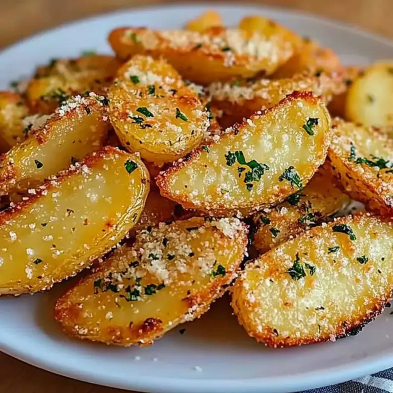 Les Meilleures Pommes de Terre Rôties à l’Ail et au Parmesan