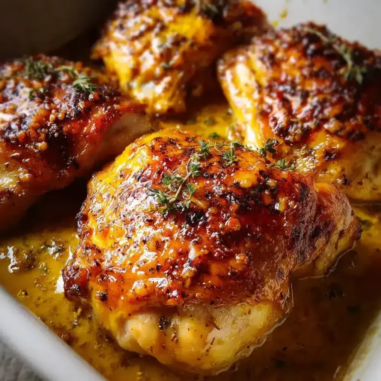 poulet au miel et moutarde au four