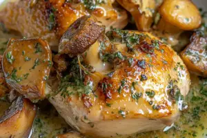 Poulet aux Girolles et Chanterelles