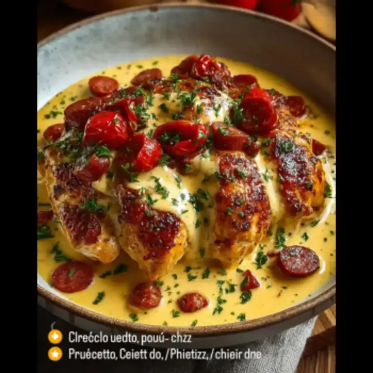 Poulet Crémeux au Chorizo –